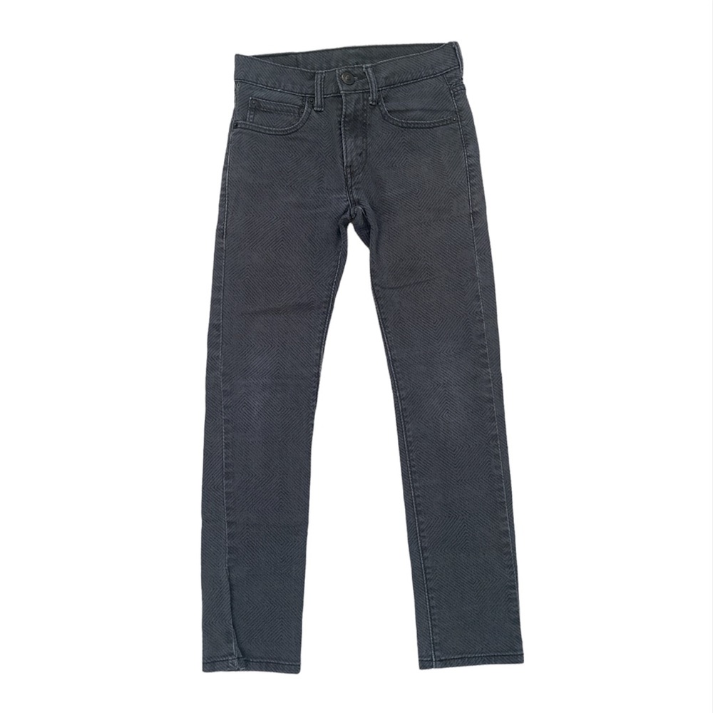 Levi's 510 Super Skinny Jeans Women's 26x26 Dark Grey Wash with line pattern